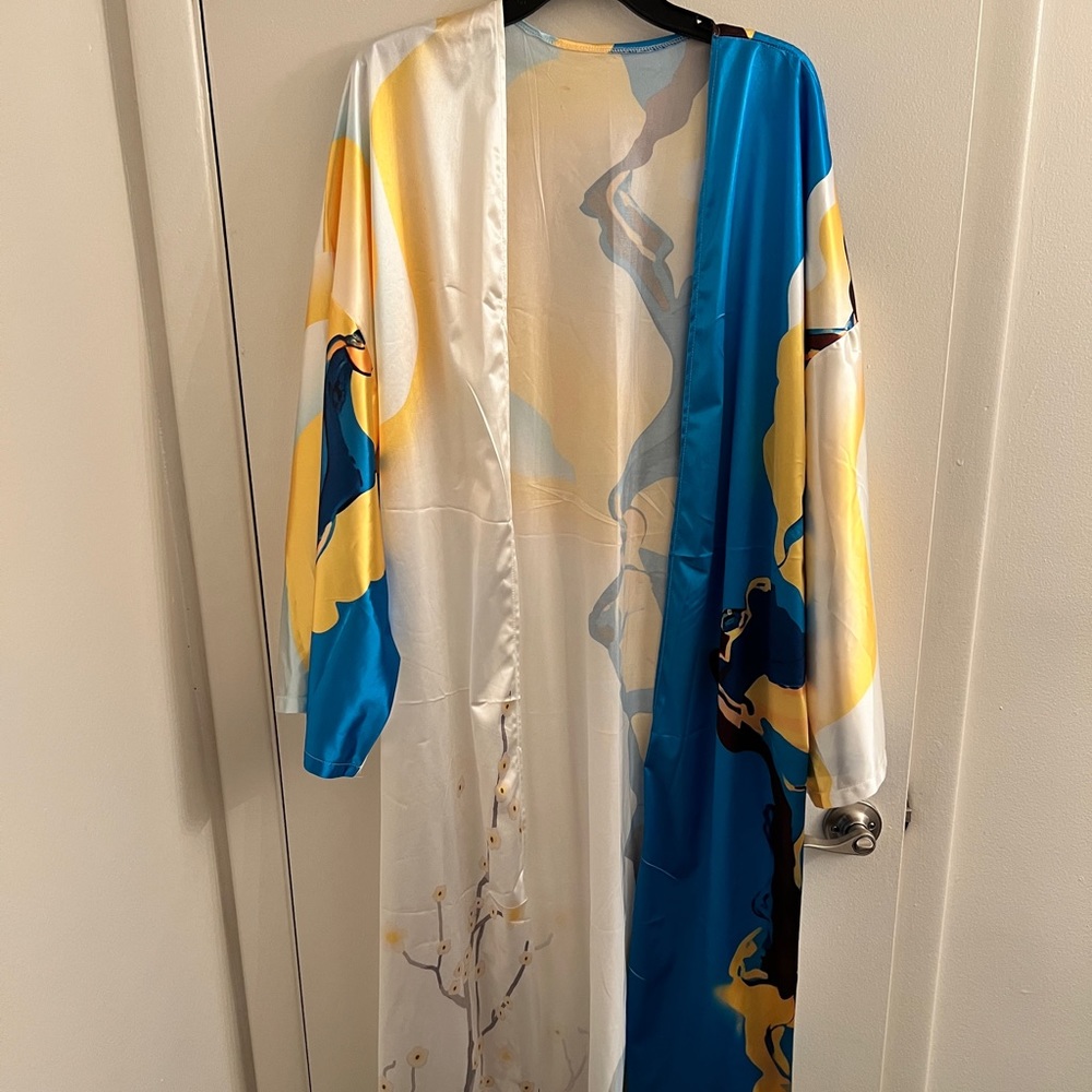 Multi Color Duster One Size Fits Most Plus Size - image 1